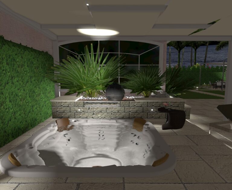 Giardino con Jacuzzi